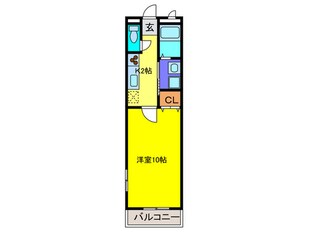 アンプル－ルリ－ブルさつきの物件間取画像